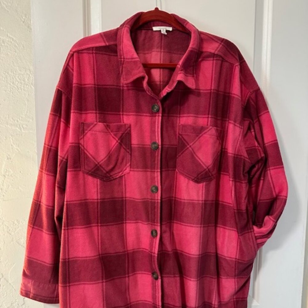 Plaid Fleece Shacket
